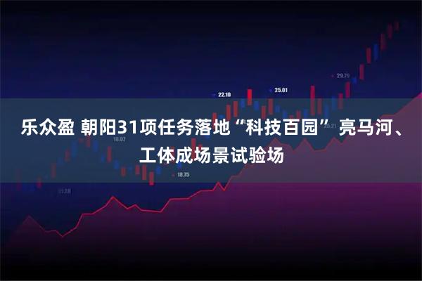乐众盈 朝阳31项任务落地“科技百园” 亮马河、工体成场景试验场